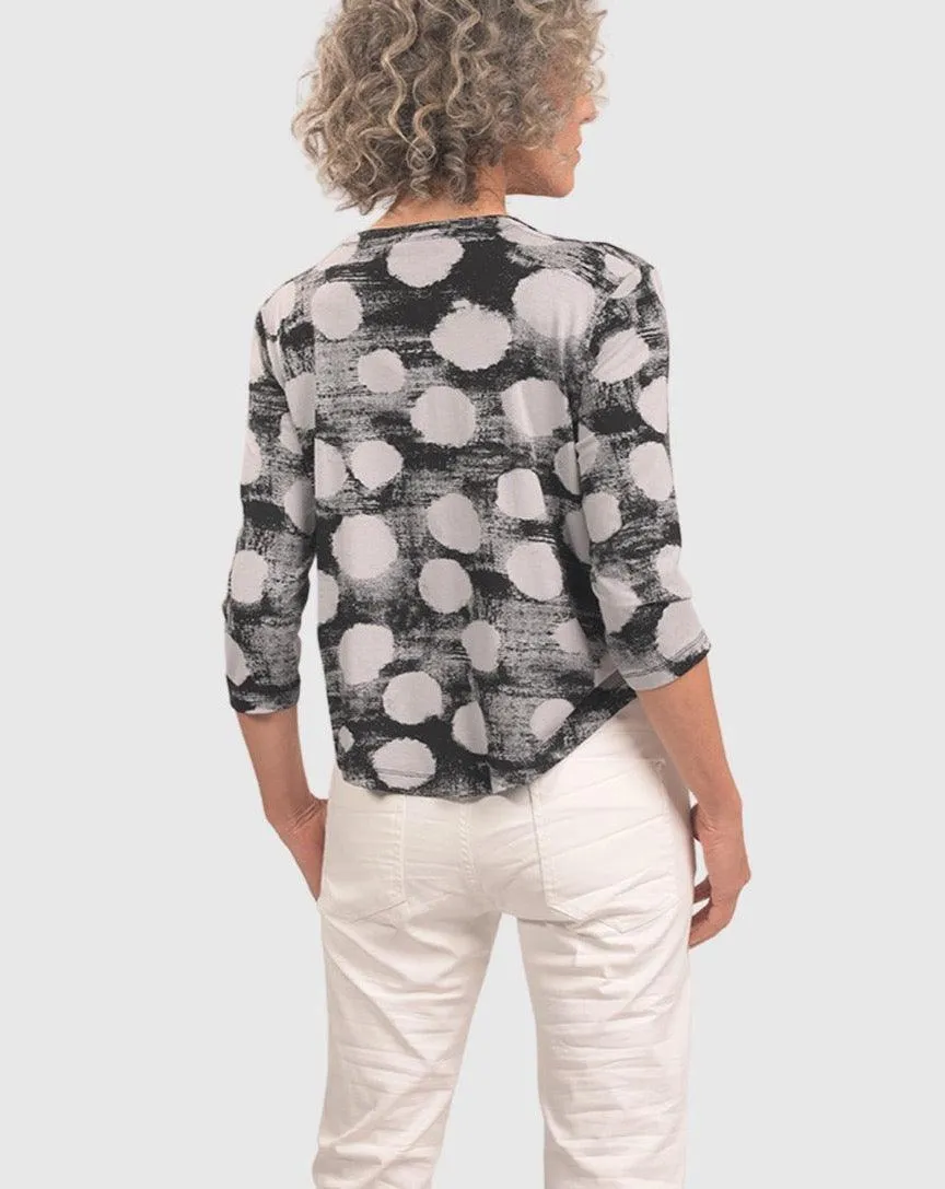 Cloud Crop Cardy Jacket, Black