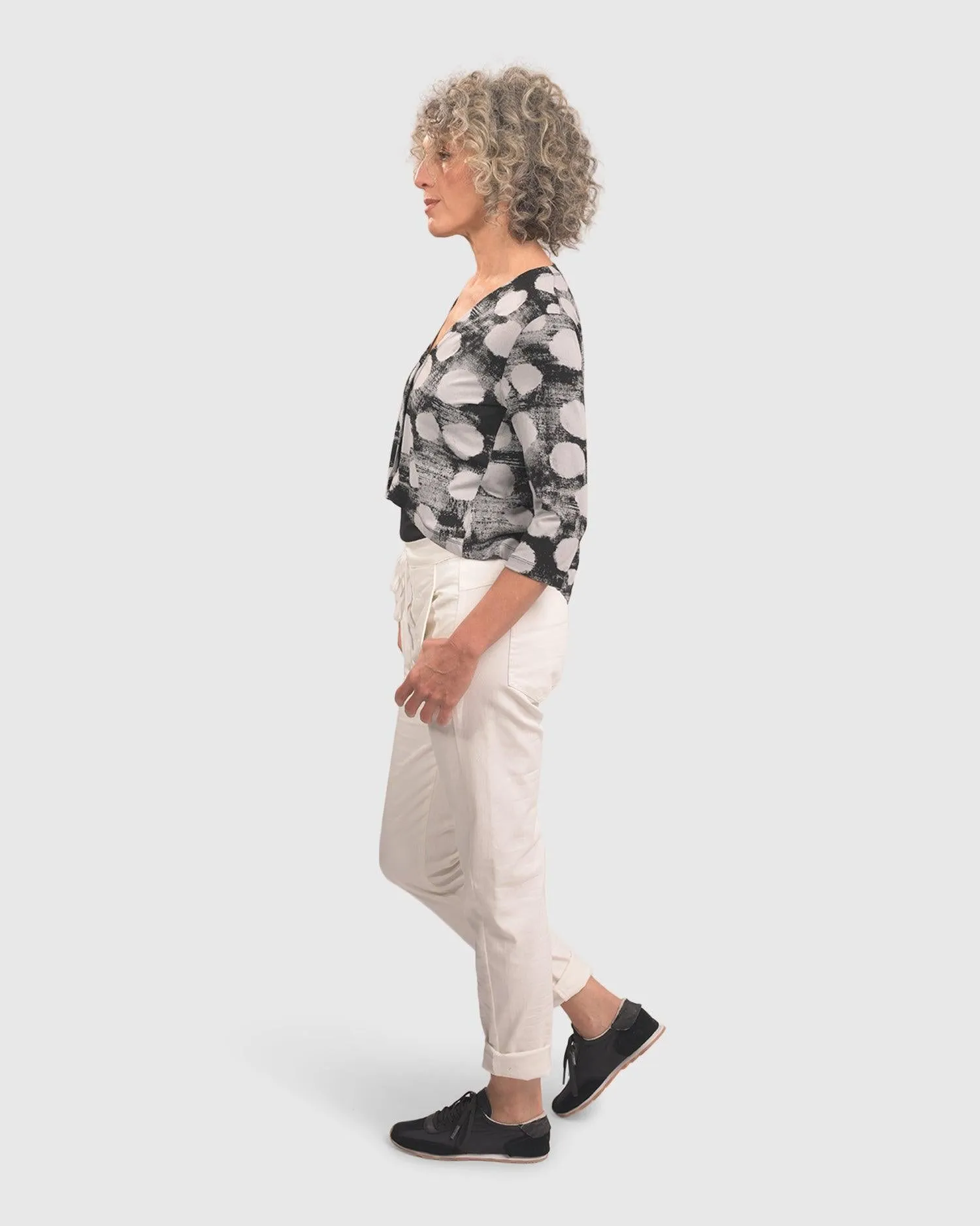 Cloud Crop Cardy Jacket, Black