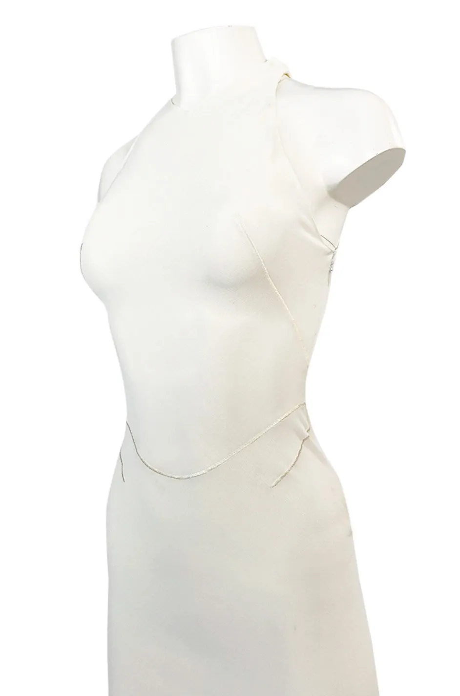 Documented Fall 2001 Azzedine Alaia Couture Runway Dress in Ivory