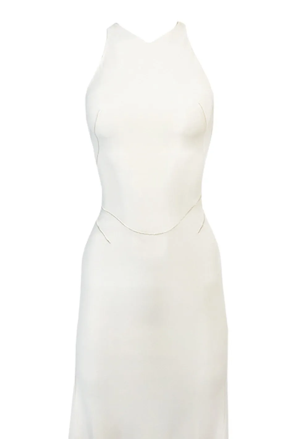 Documented Fall 2001 Azzedine Alaia Couture Runway Dress in Ivory