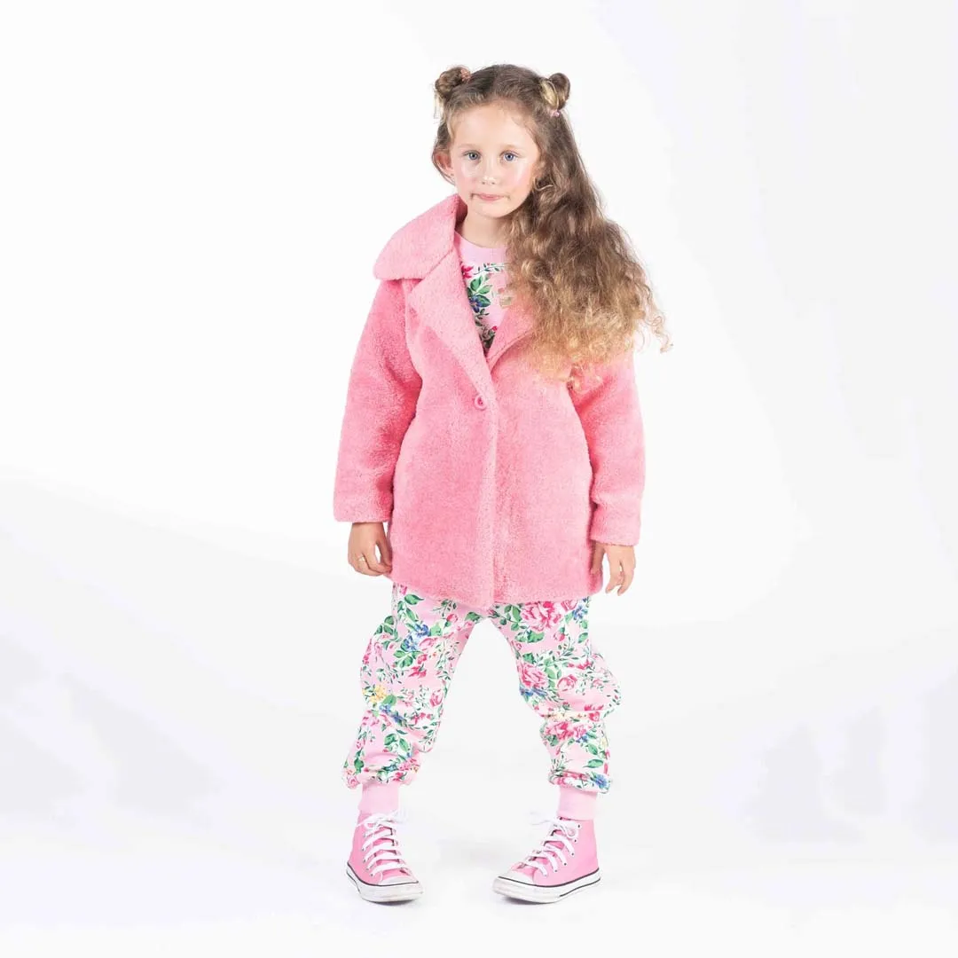 FAUX SHERPA JACKET | PINK