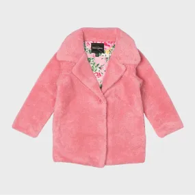 FAUX SHERPA JACKET | PINK
