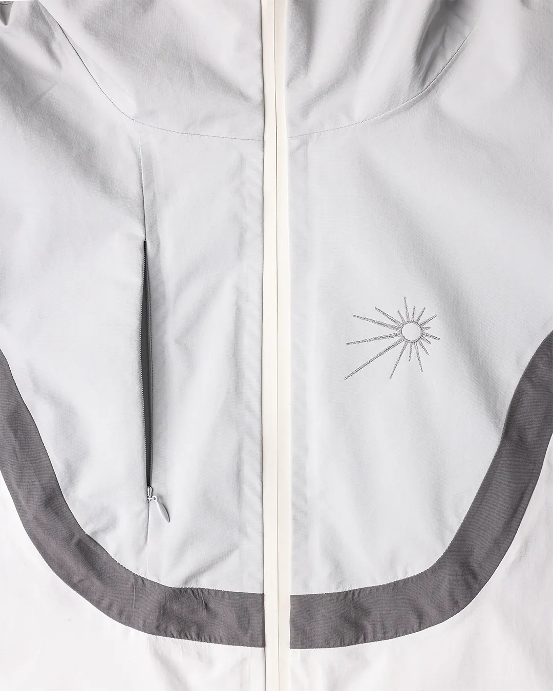 Flow Waterproof Jacket - White/Grey