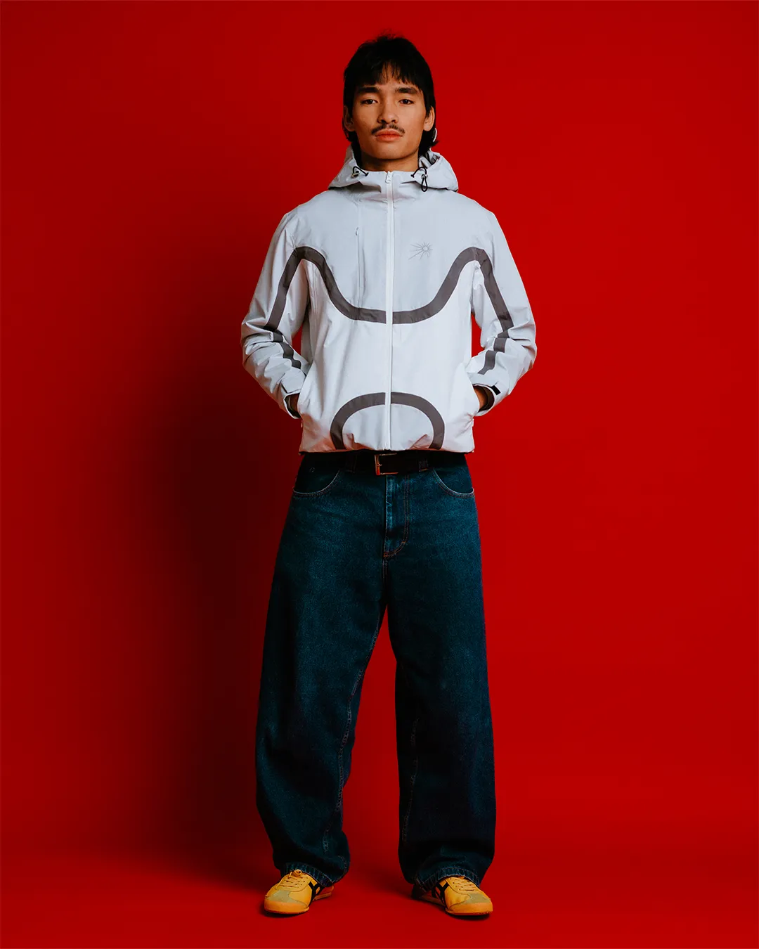 Flow Waterproof Jacket - White/Grey