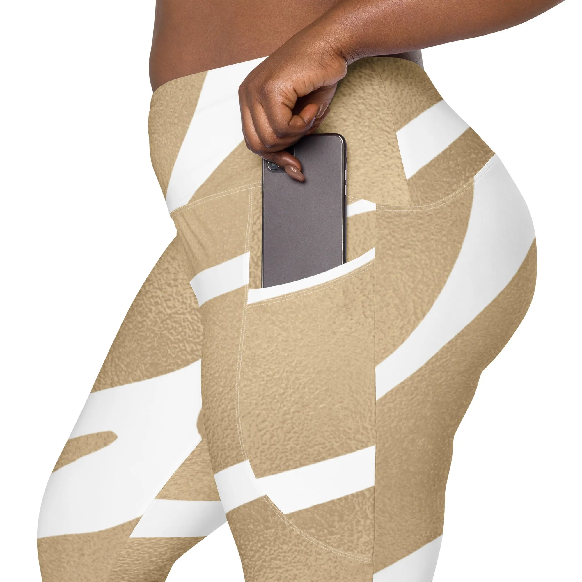 Gold Stripe Leggings with Pockets, lioness-love