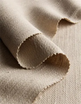 HANFA ~ Natural Hemp Herringbone Fabric