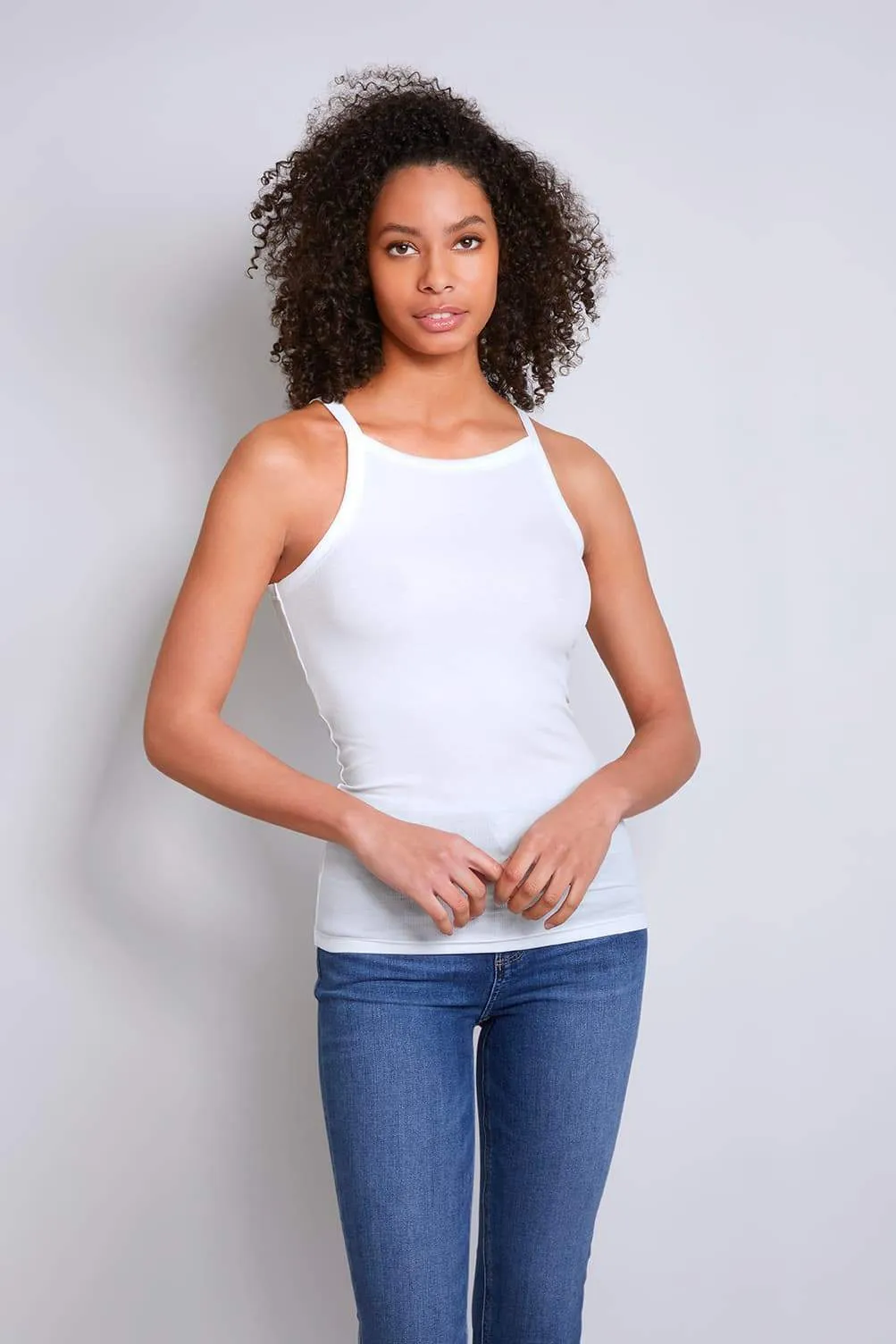 High Neck TENCEL™ Tank | Multiple Colours