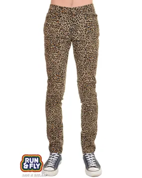 Natural Leopard Stretch Skinny Jeans
