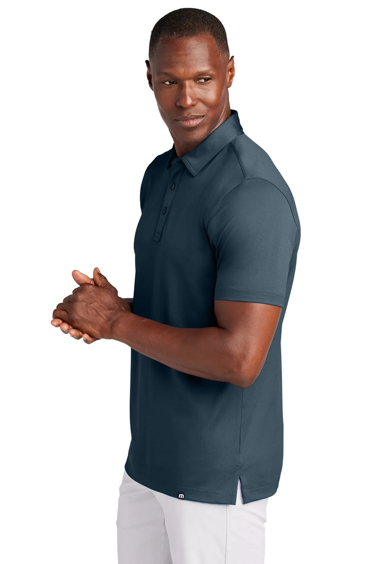 TravisMathew Cabana Solid Customized Polos, Blue Nights