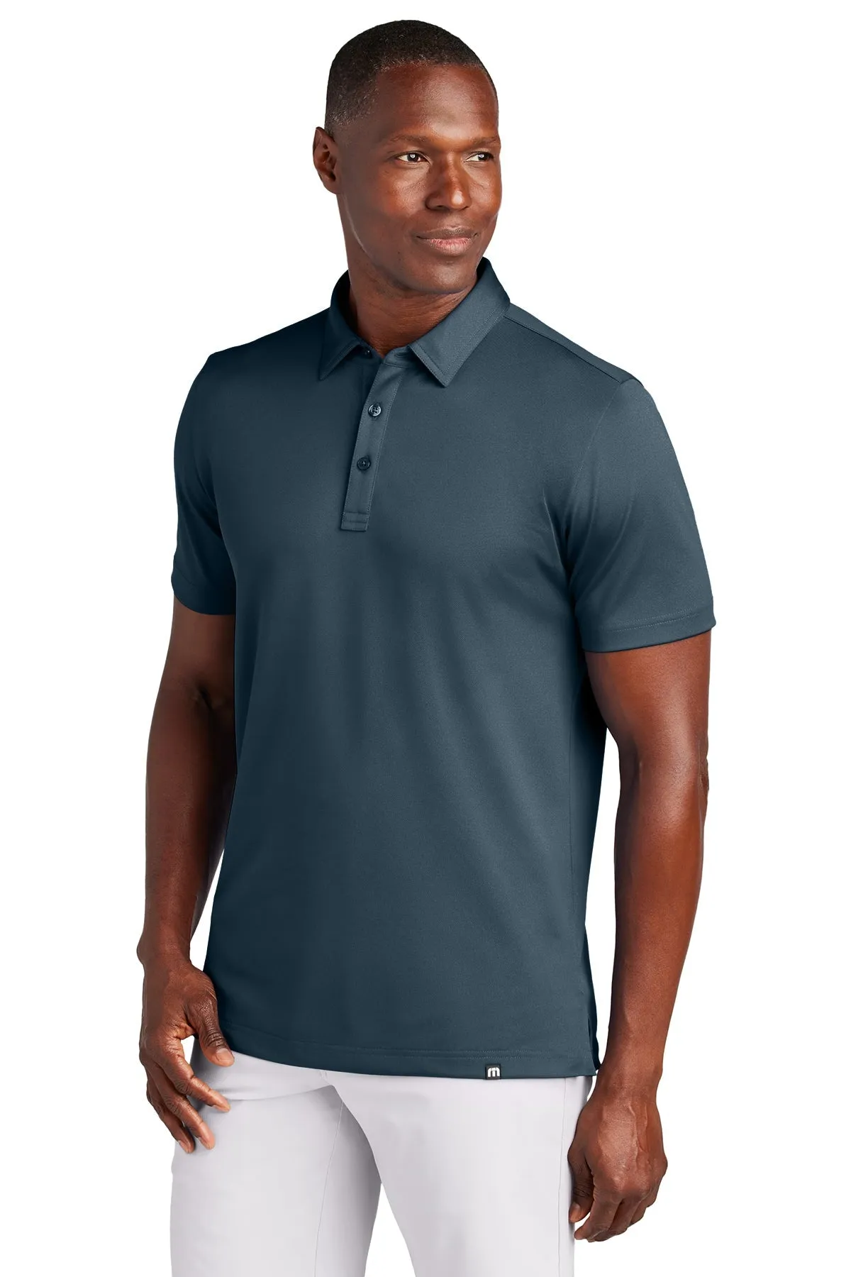 TravisMathew Cabana Solid Customized Polos, Blue Nights