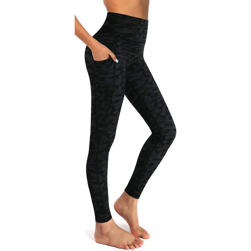 Women's High Waist Yoga Pants Workout Leggings with Pockets For Tummy Control
