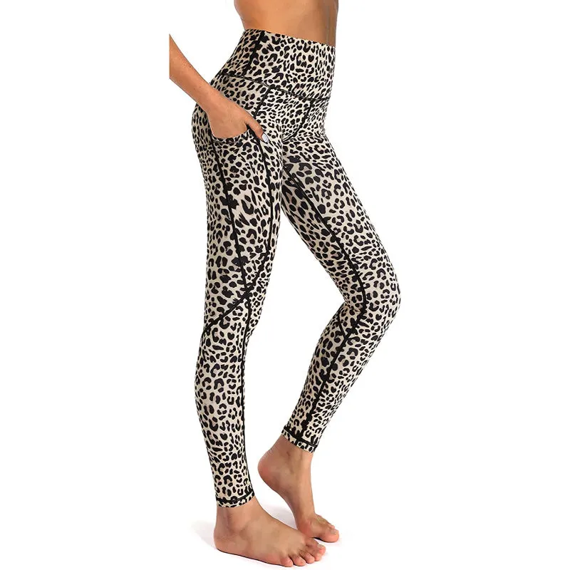 Women's High Waist Yoga Pants Workout Leggings with Pockets For Tummy Control