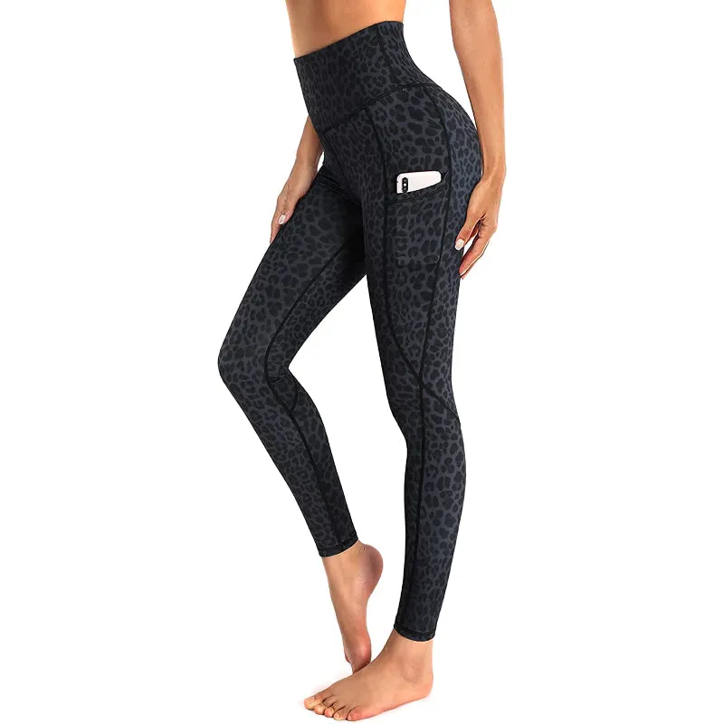 Women's High Waist Yoga Pants Workout Leggings with Pockets For Tummy Control