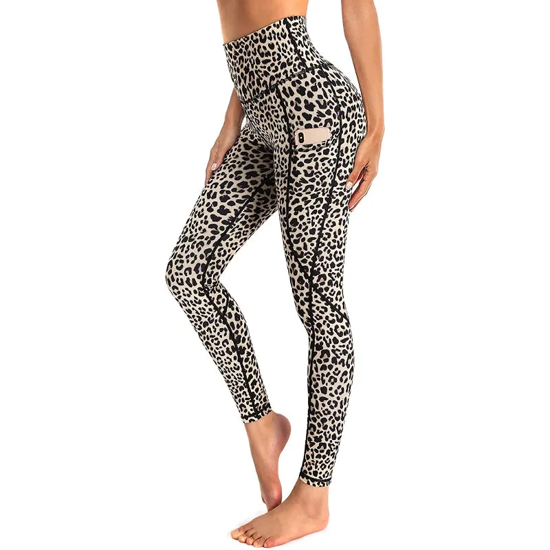 Women's High Waist Yoga Pants Workout Leggings with Pockets For Tummy Control