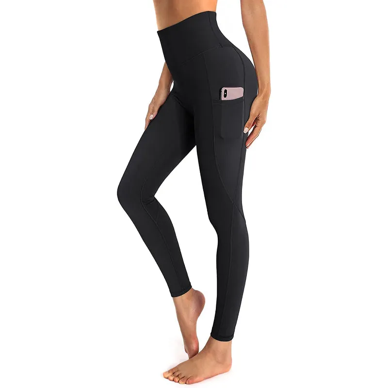 Women's High Waist Yoga Pants Workout Leggings with Pockets For Tummy Control