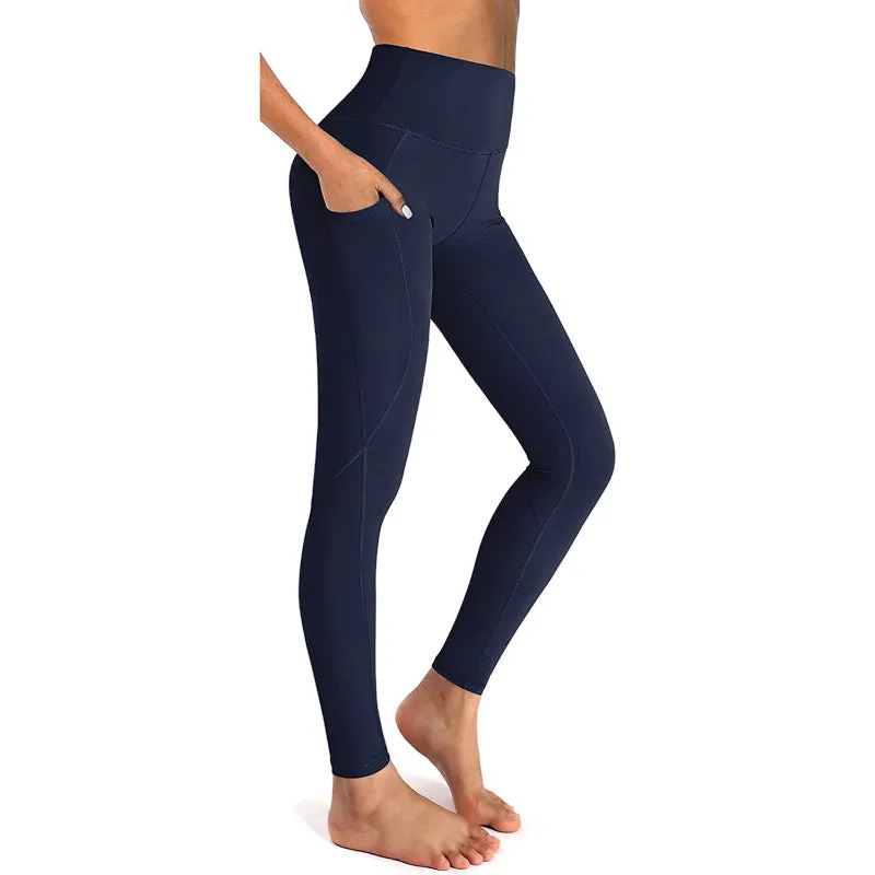 Women's High Waist Yoga Pants Workout Leggings with Pockets For Tummy Control