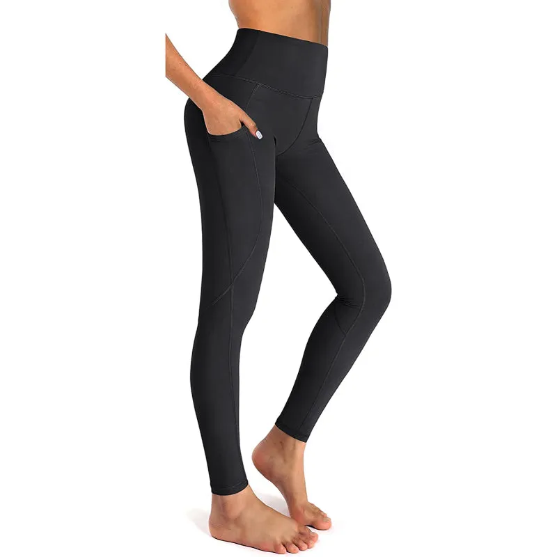 Women's High Waist Yoga Pants Workout Leggings with Pockets For Tummy Control