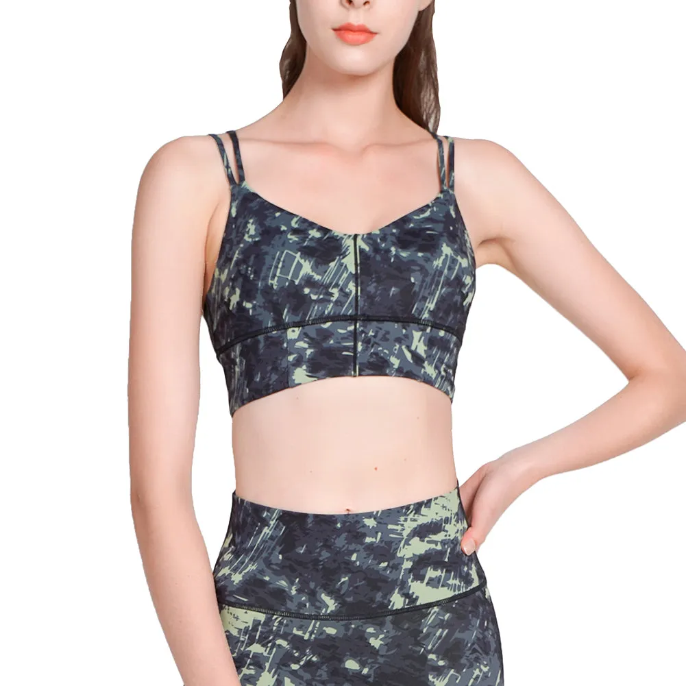 Workout Top for Women Sports Bra Running Fitness Tank Athletic Gym Shirt